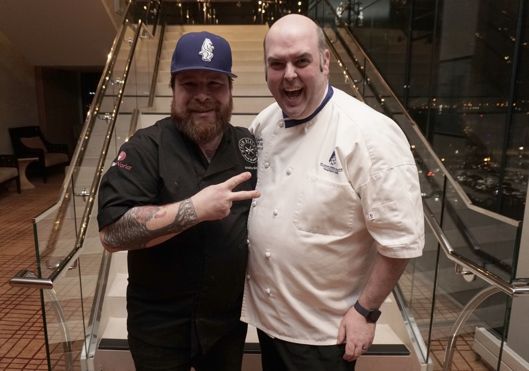 Celebrity chef Jonathon Sawyer and Chef Casey Shiller